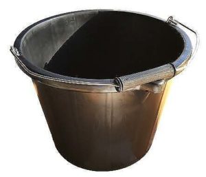 3 Gallon Black Bucket