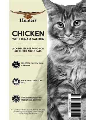 Hunters Connoisseur sterilised Cat - Chicken with Tuna Salmon