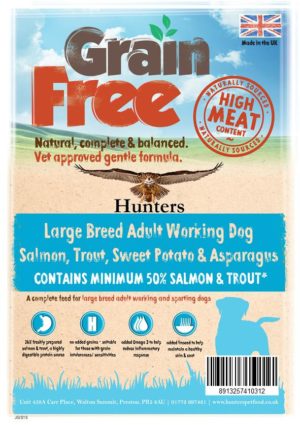 Grain Free Large Breed working Salmon with Trout