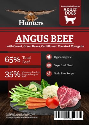 hunters 65 angus beef adult dog food