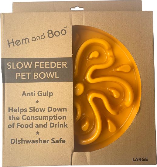 slow feeding pet bowl large