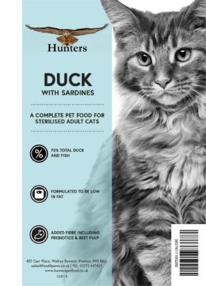Hunters Connoisseur Cat - Duck and Sardines