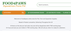food4paws mail order website