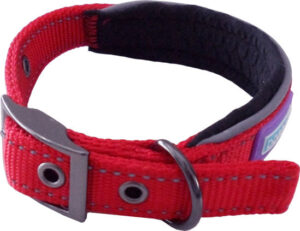 Dog & Co Reflective Padded Collar Red - Small