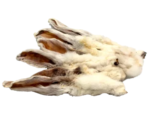 Hunters Naturals Rabbit Ears with Fur Eco-Bag
