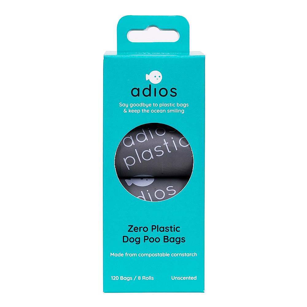 Adios Zero Waste Dog Poo Bags Grey Equestrian Farm Pet Supplies