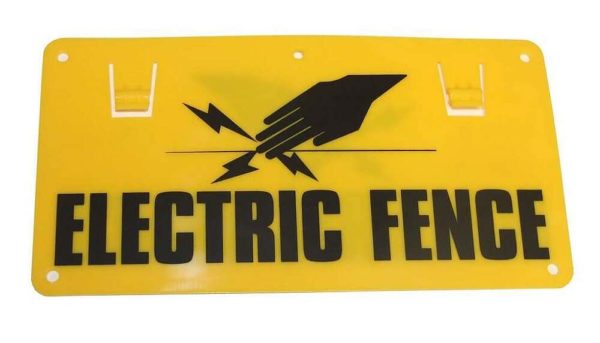 electric fence sign