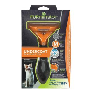 Furminator Undercoat DeShedding Tool for Long Hair Dog - Medium