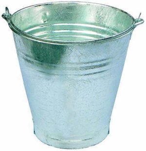 galvanised bucket