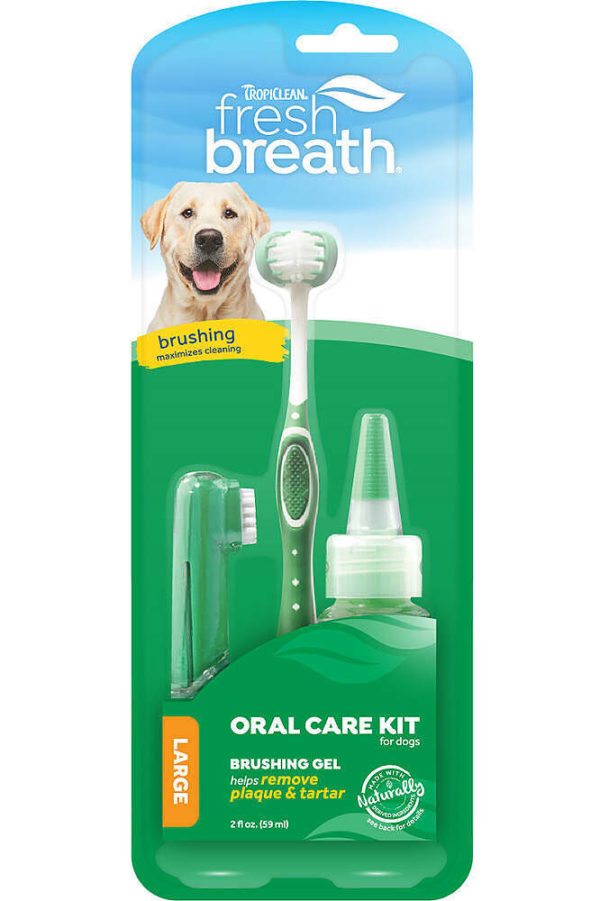 Tropiclean Oral Care Kit for Large Dogs