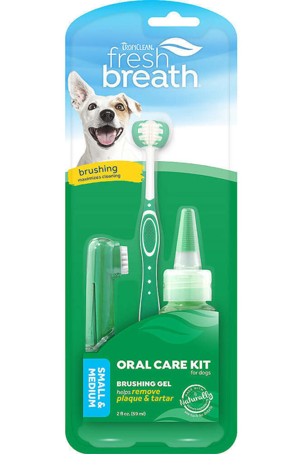 Tropiclean Oral Care Kit for Small and Medium Dogs