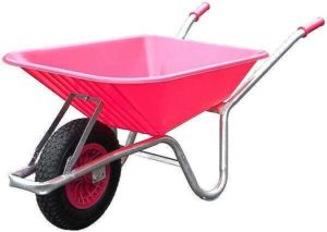 pink wheelbarrow 90litre